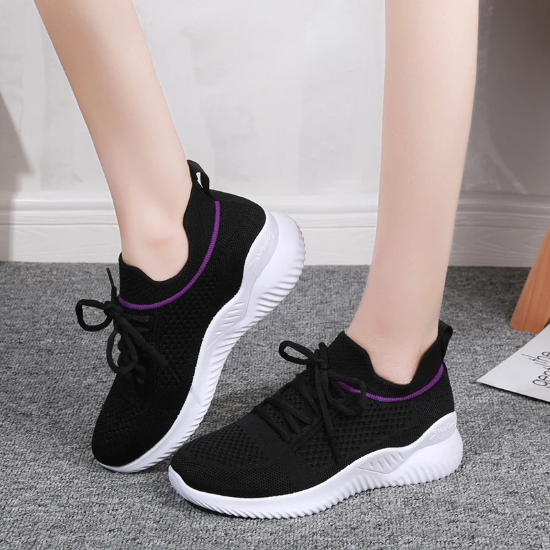 

2021 New Fashion Women's Shoes, Women's Casual Shoes, Breathable Net Shoes, Thick-soled Women's Sports Shoes