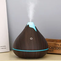 searide 350ml air humidifier usb aroma essential oil diffuser aromatherapy wood grain cool nano mist sprayer for home room