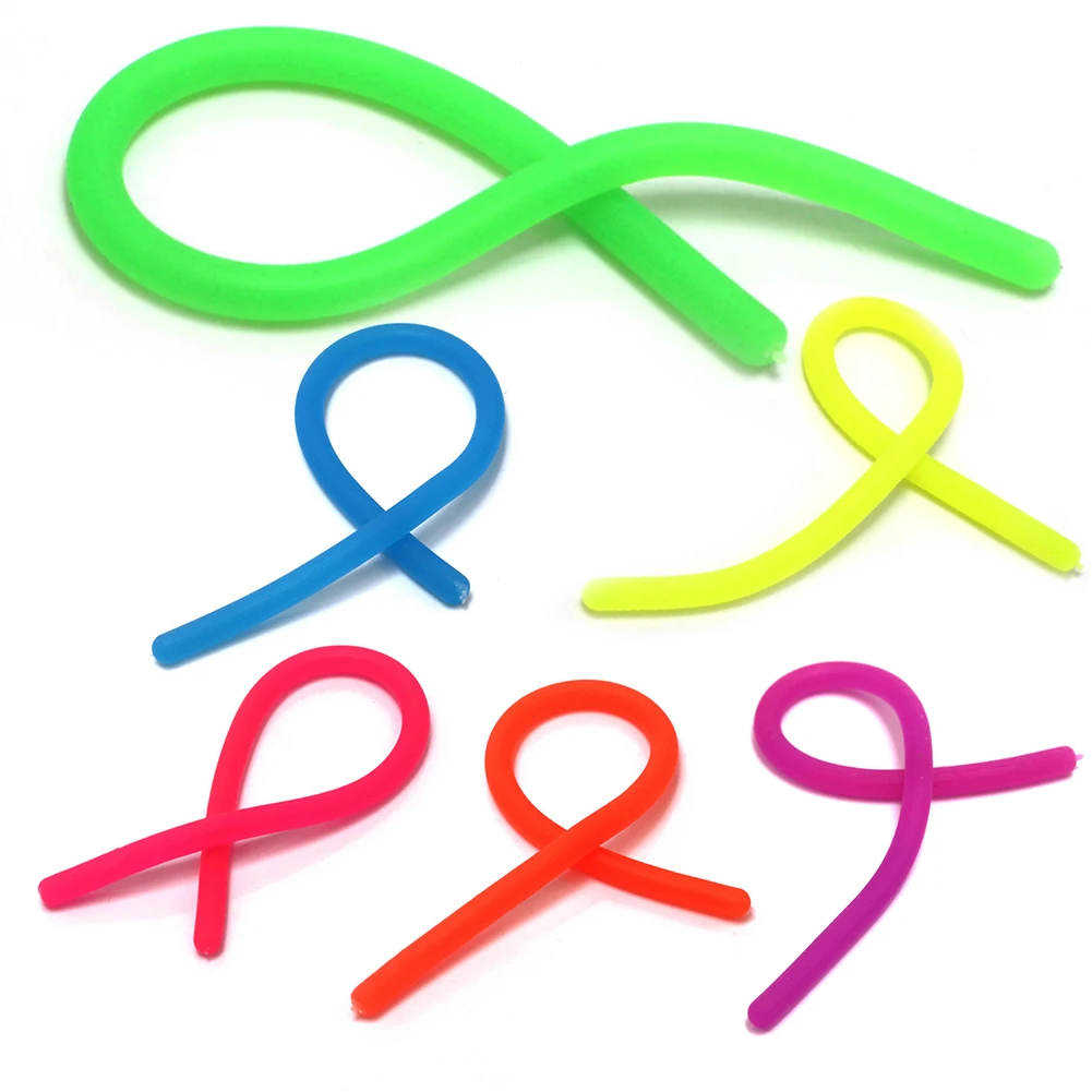 

DIY Hand-knit Fun String Random Color Kids Parent-child Interaction Toys Soft Anti Stress Rope Decompression Slings