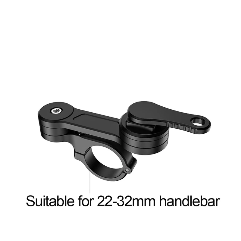 h4ga aluminum alloy 360° bike motorcycle handlebar rearview mirror mobile phone holder cradle mount for 2 7 cellphone gps free global shipping