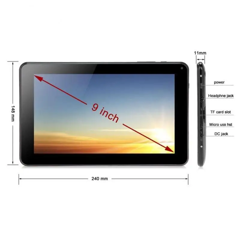 Планшет на Android 4 экран 512 дюйма 2 SIM карты 8 ГБ + 9 0 м|Чехлы для планшетов и