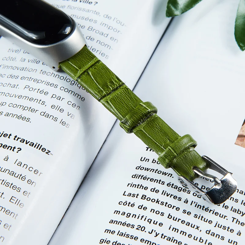 Браслет Millet 4 умный спортивный браслет водонепроницаемый для Xiaomi Mi Band кожаный