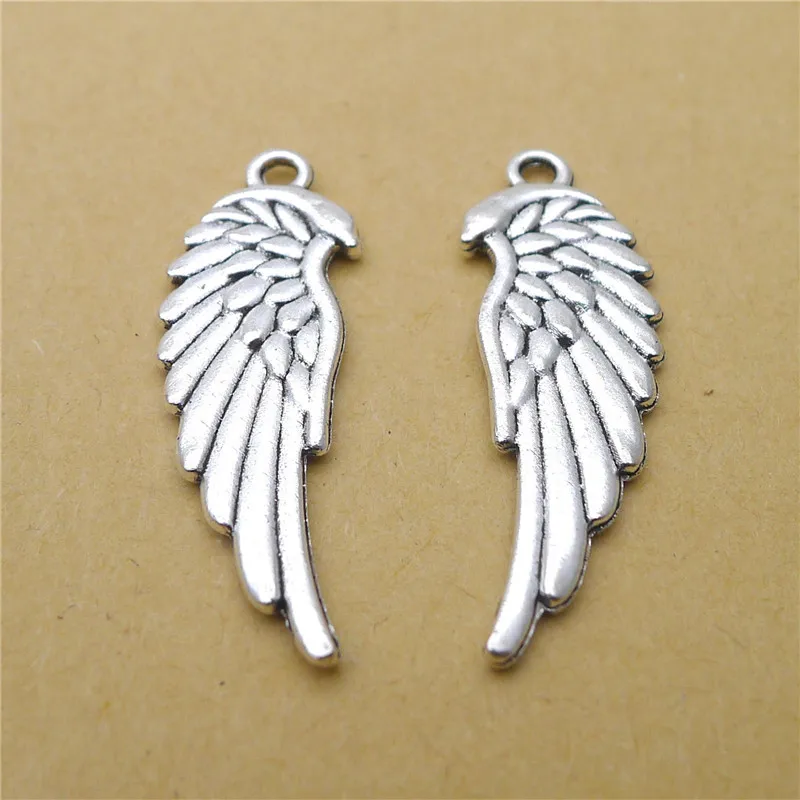 100 шт./лот крылья АНГЕЛОВ амулеты 33x11 мм Орел крыло амулеты для ювелирных изделий ручной работы