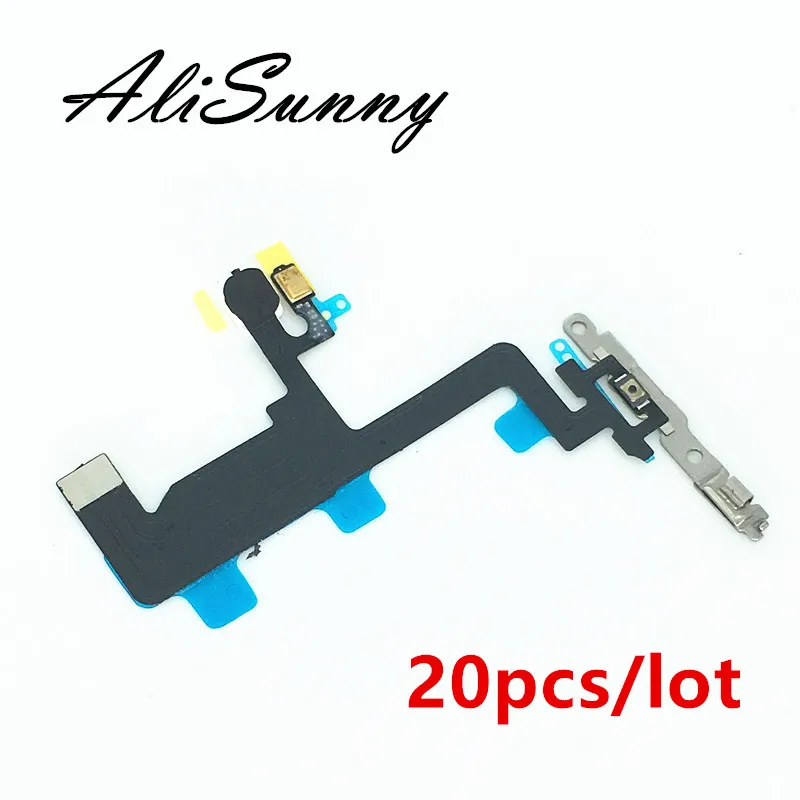 AliSunny 20 шт. гибкий кабель питания для iPhone 6 4 7 дюйма 6G кнопка включения микрофон +
