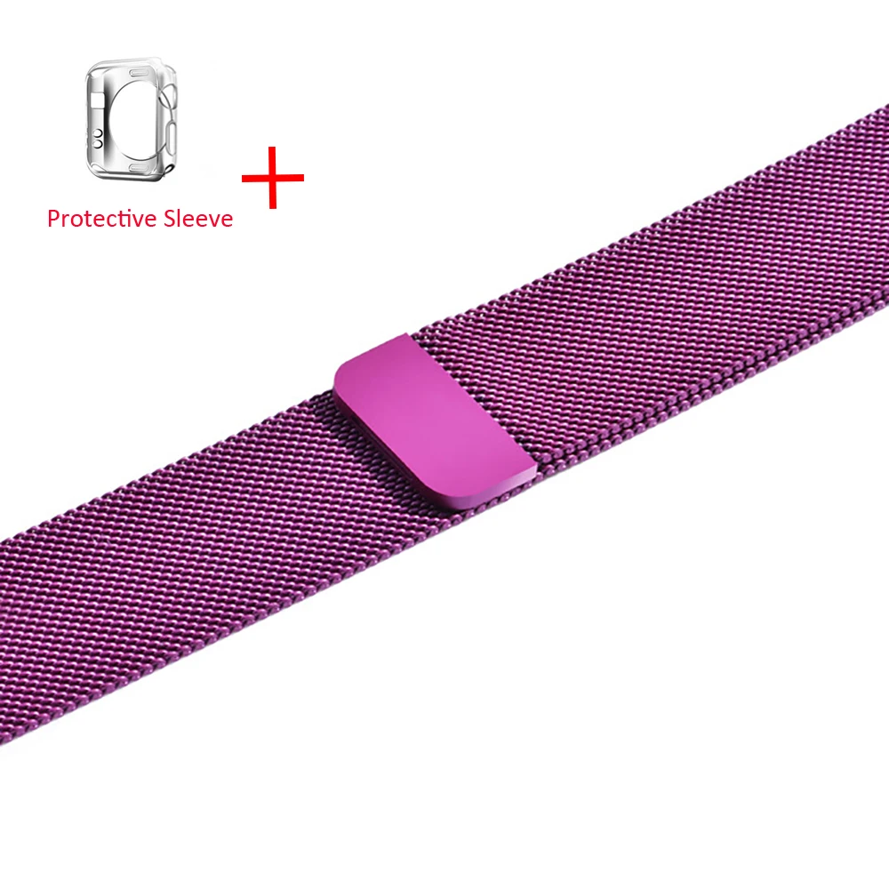With Case H Leecnuo ремешок для часов для Apple Watch 42 мм, 38 мм, ремешок для часов, Миланская петля, браслет ремешок для наручных часов iWatch серии 1/2/3 - Цвет ремешка: With Case H