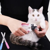 pet scissors sharp clippers cat dog nail file trimmer polish cutter stainless steel grooming claw guillotine ongle gatos care