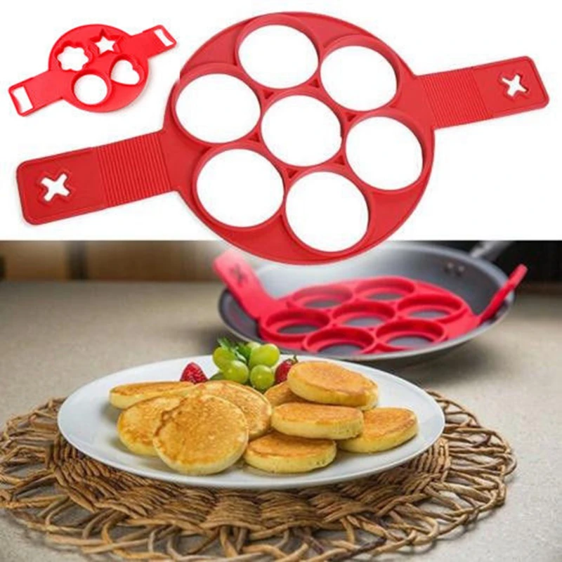 

Nonstick Pancake Maker Cooking Tool Round Egg Cooker Pan Mold Cooker Pan Flip Eggs Kitchen Baking Accessories Breakfast Tool