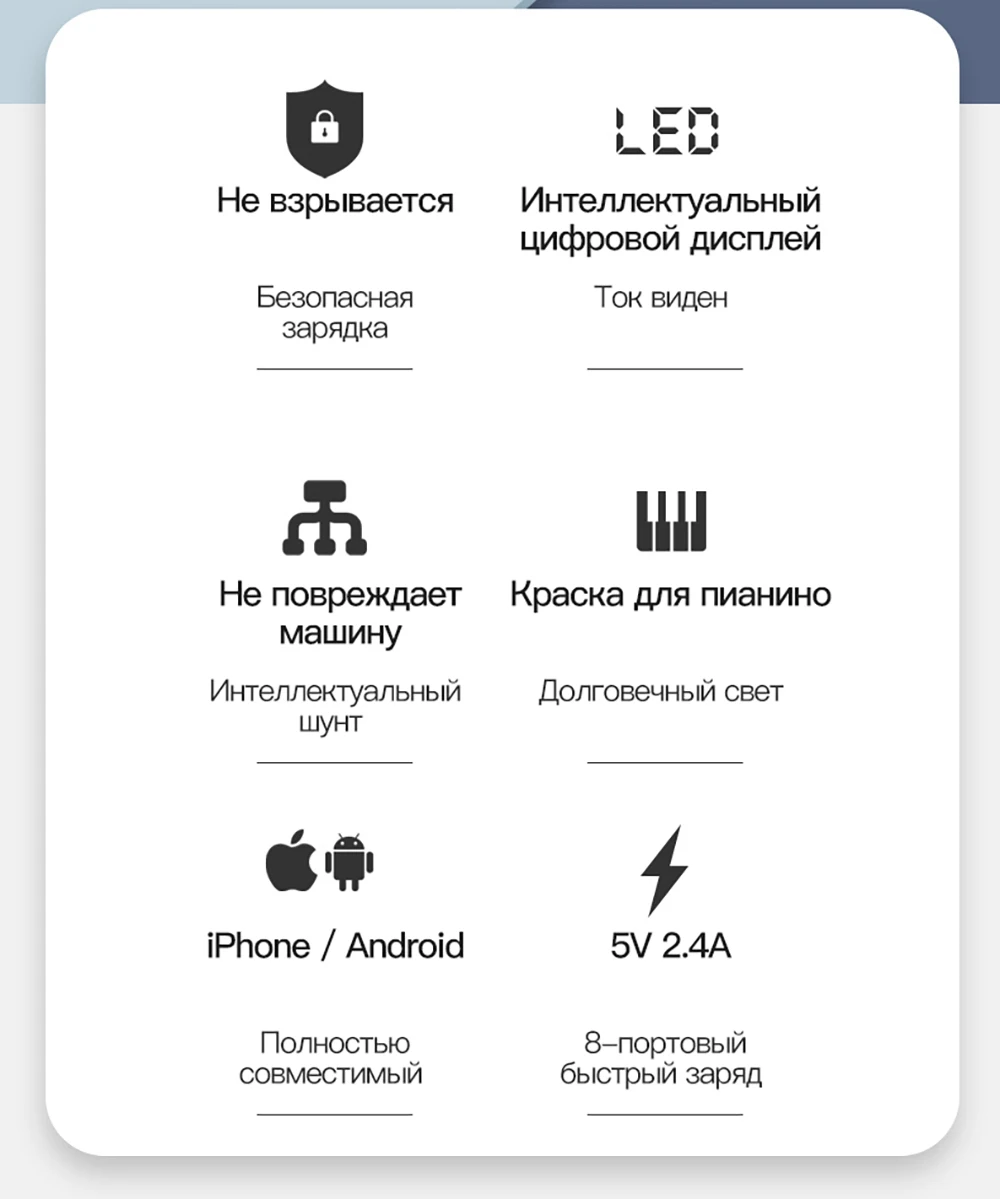 8 портов Быстрая зарядка 3,0 Led дисплей USB зарядное устройство для Android iPhone адаптер телефон планшет быстрое зарядное устройство для xiaomi huawei samsung