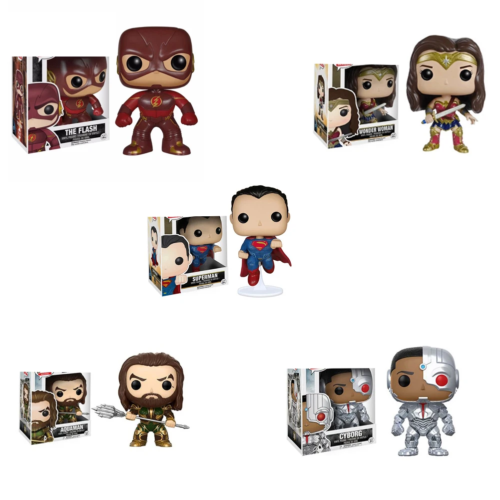 FUNKO Лига Справедливости Бэтмен Супермен Чудо Женщины флэш Аквамен виниловые экшн