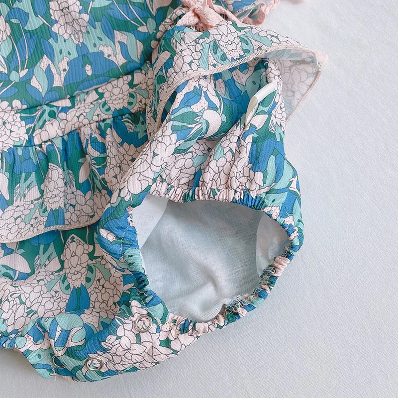 

0-2Yrs Infant Spring Autumn Baby Toddler Girls Floral Jumpsuit Infant Newborn Baby Girls Long Sleeve Rompers Clothes