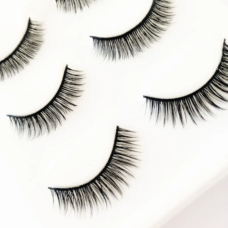 3 пары натуральные накладные Искусственные ресницы длинный макияж 3D норковые для