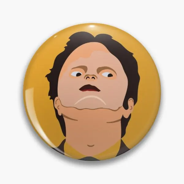 

Dwight Schrute with mask Soft Enamel Pin Badge Decorative Clothes Badge Lapel Pin Brooch Jewelry for Women