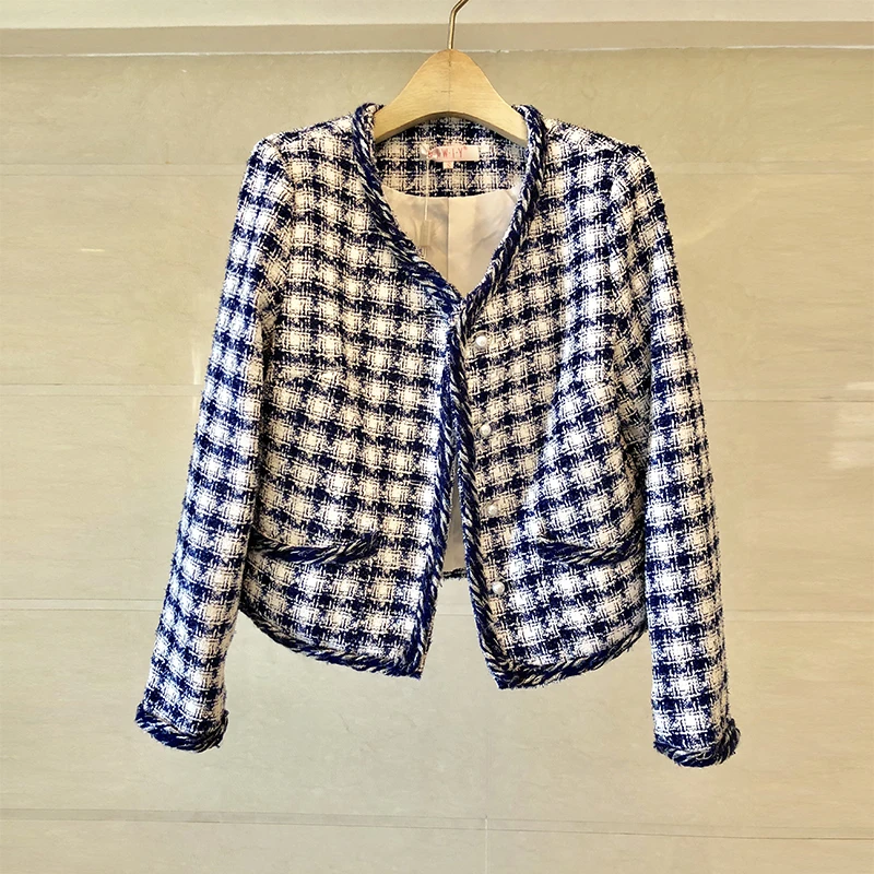 

Suits For Women Runway Designers Elegant Office Ladies Formal Wear Plaid Blazer Jacket Coat Mini Dress 2 Piece Set Uniform