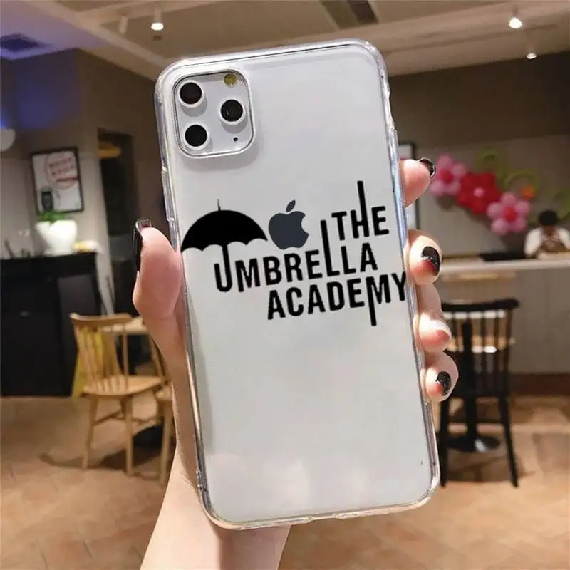

The Umbrella Academy Phone Case Transparent soft For iphone 5 5s 5c se 6 6s 7 8 11 12 plus mini x xs xr pro max