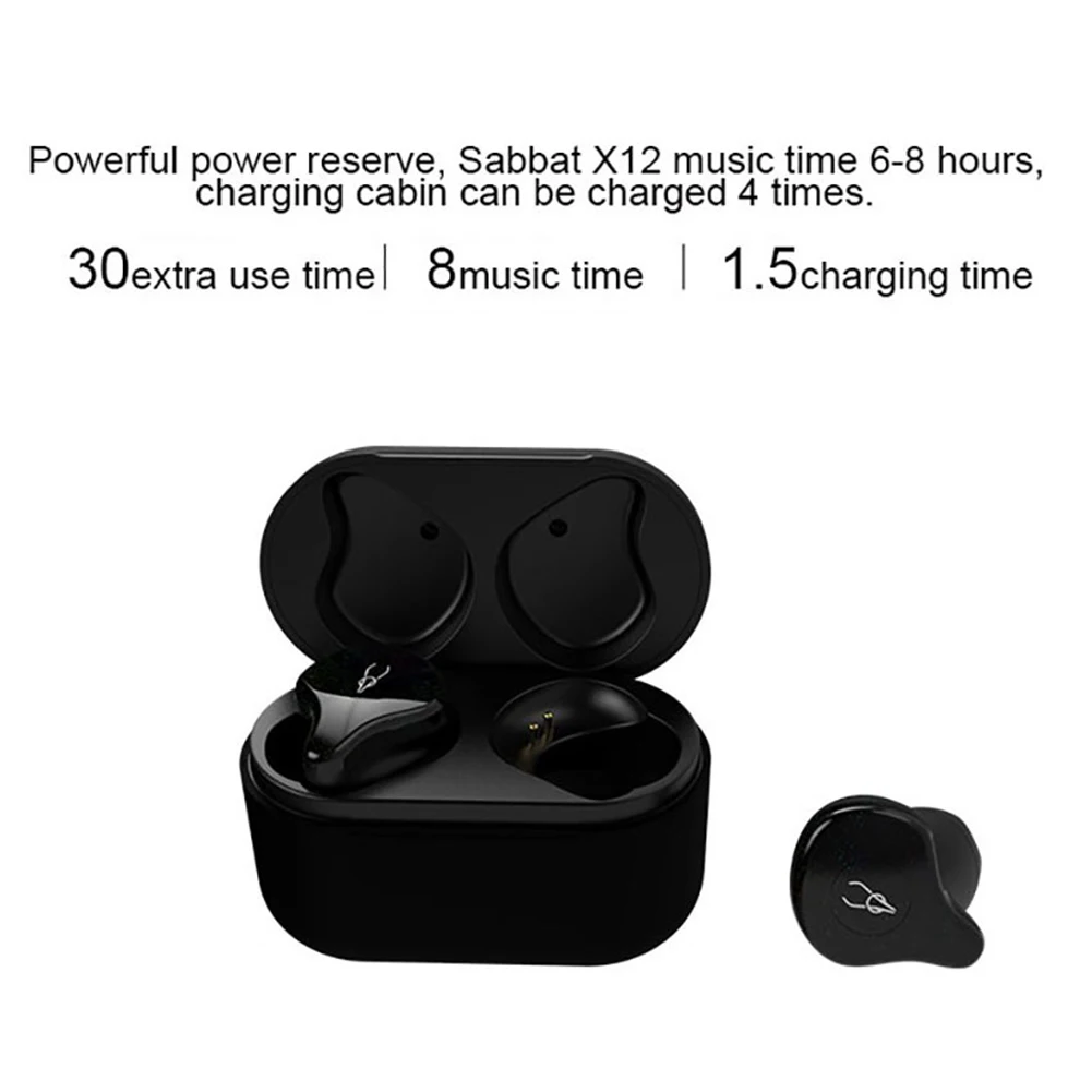 X12 Pro TWS Bluetooth наушники беспроводные наушники с беспроводной зарядный чехол 3D бас стерео звук водонепроницаемый с зарядным устройством
