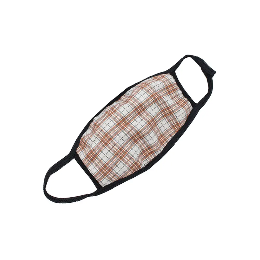

Men Women Unisex Plaid Face Mask Reusable Earloop Cotton Fabric Mask Washable Handmade Breathable Anti Dust Cotton Mask