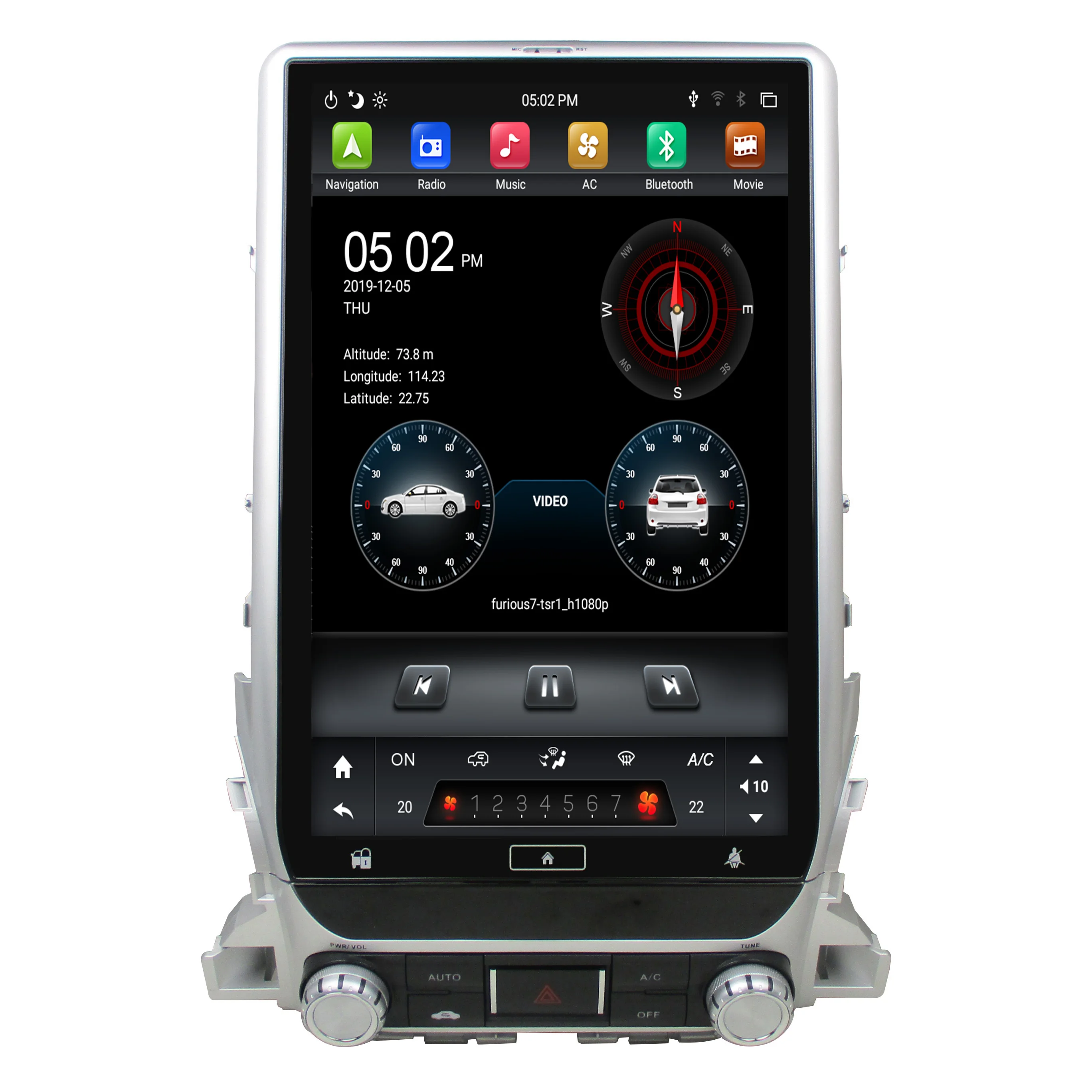 1024*768 IPS 1 din 13 3 &quotPX6 Android 9 0 автомобильный DVD плеер для Toyota Land Cruiser LC200 2018