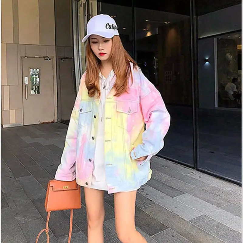 

New Girl Denim Jacket Women 2022 Spring Fashion Female Jean Coat Women's Clothing Loose Long Sleeve Top