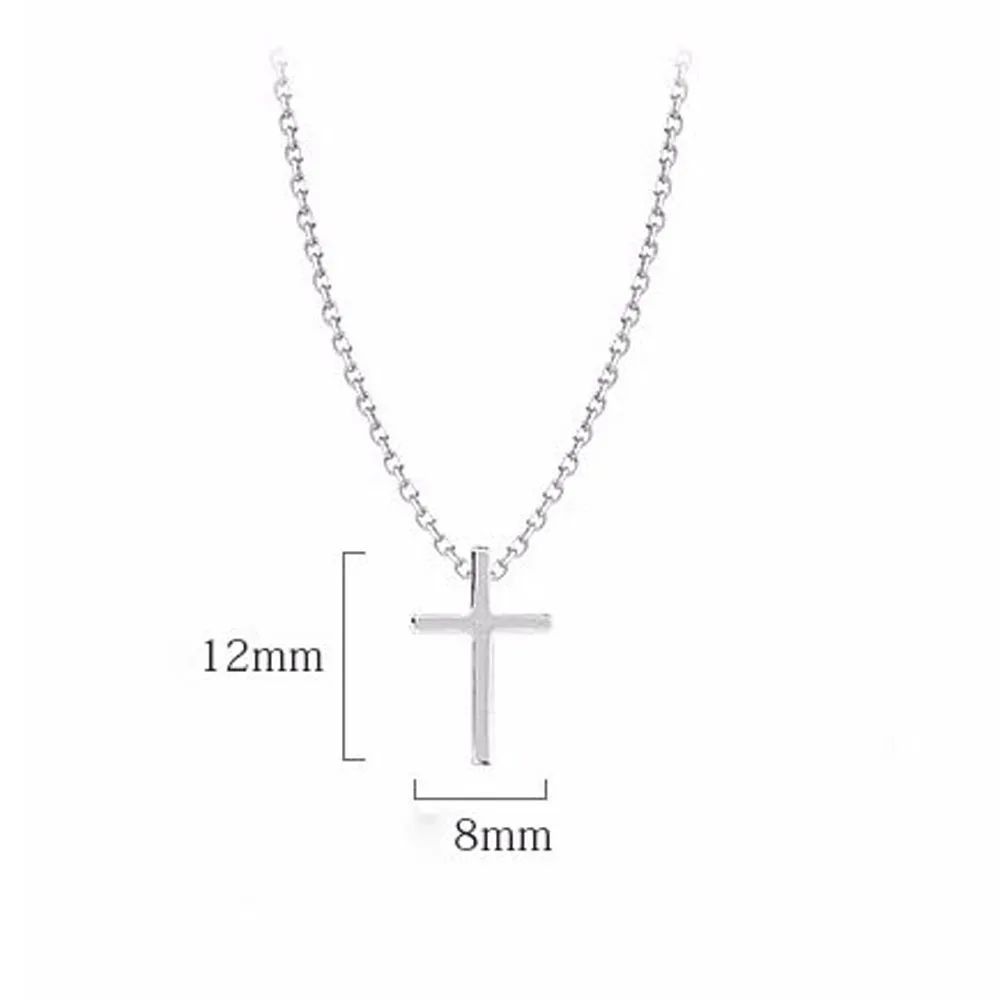

1pc Women Cross Pendant Necklace Fashion Clavicle Chain Necklace Jewelry Simple Tiny Chain Choker Necklaces Female Accessories