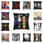 Наволочка для подушки с принтом Токийский манга, Токийский манги, 45x45