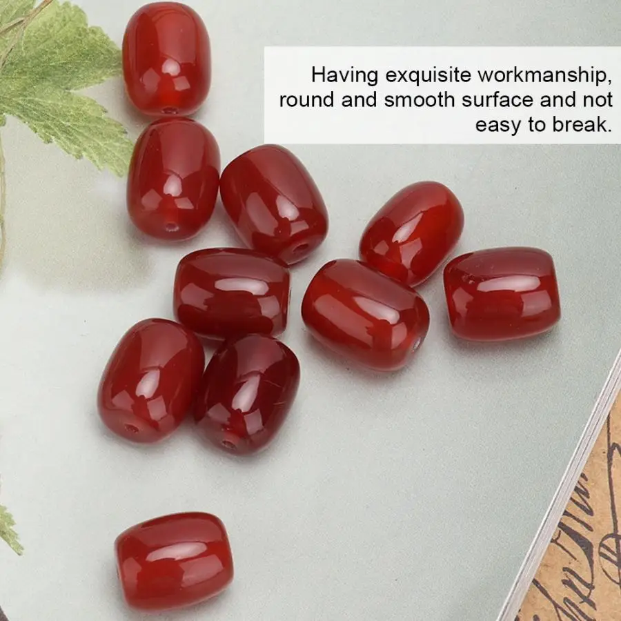 10 шт. DIY темно красные ювелирные изделия камень браслет из ожерелья и бисера