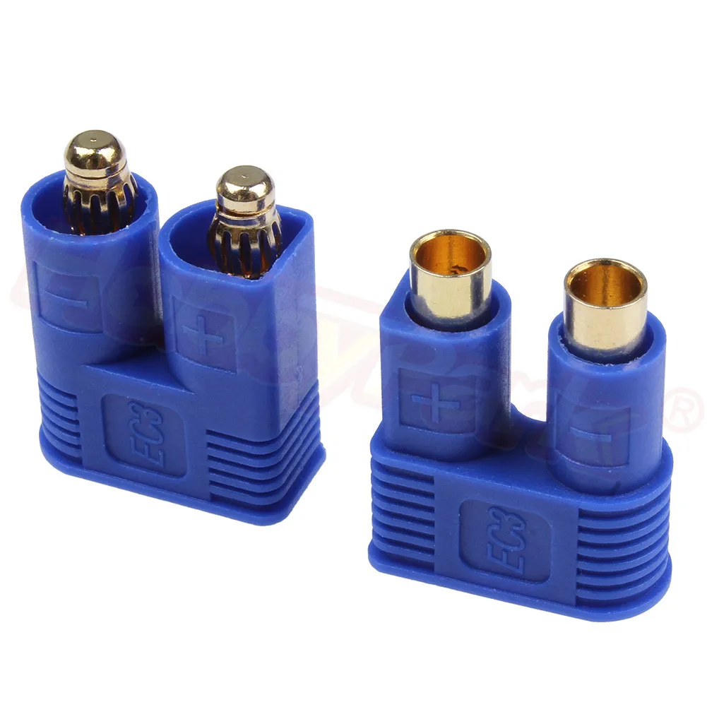 5 пар/набор EC3 контрольные выводы вилки типа Банан Женский Мужской 3 мм золотистый