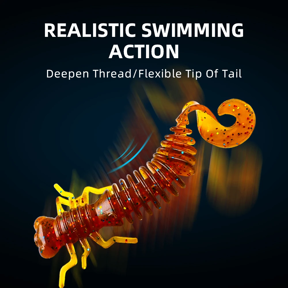 Силиконовая рыболовная приманка в виде червя 48 мм 60 91 мм|Наживки для рыбной ловли|