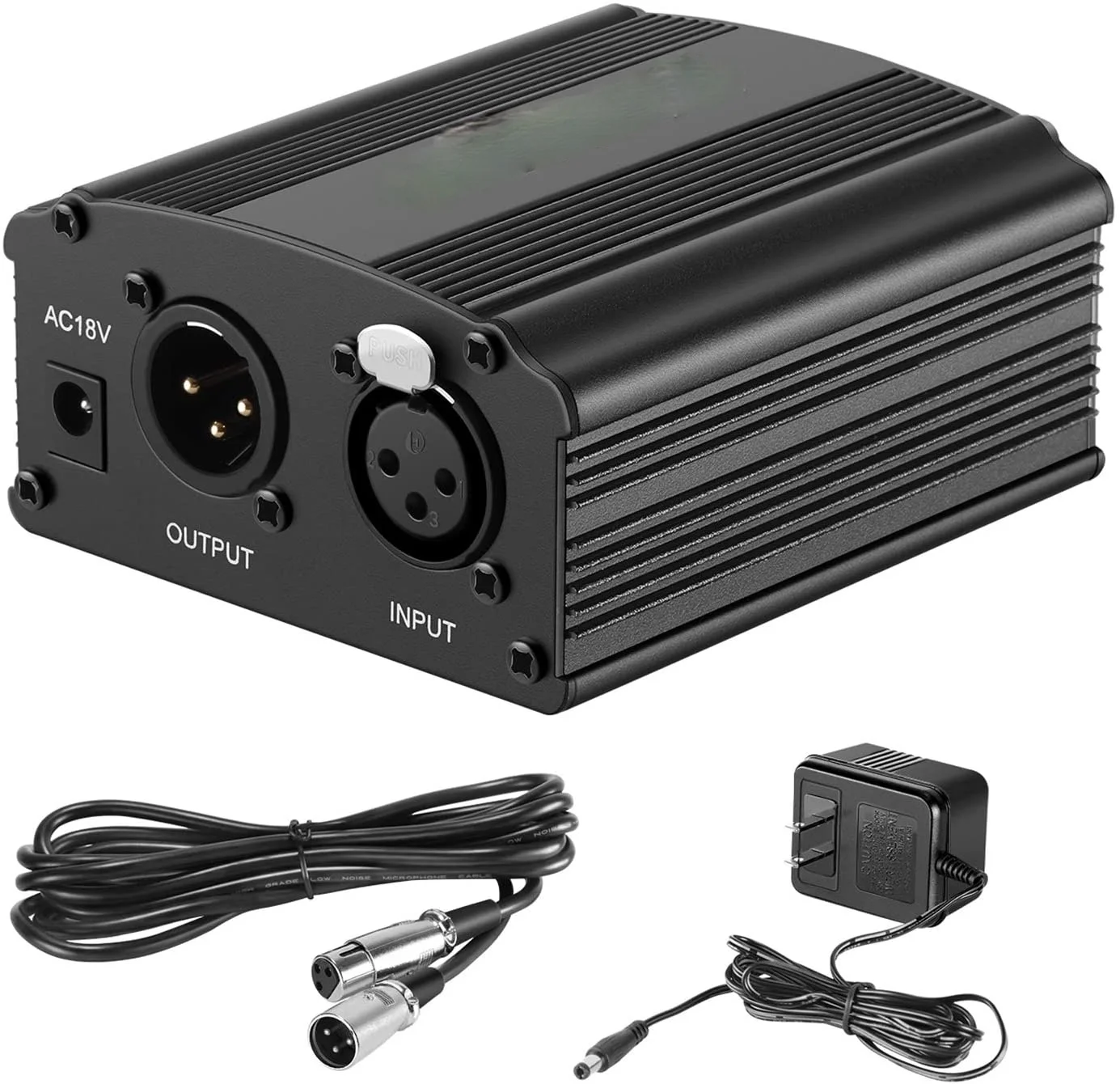48V Phantom Питание с адаптером селфи-Стик в качестве бонуса + XLR 3 Pin микрофонный кабель