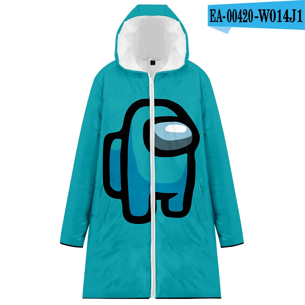 

Among Us 3d Coat Women Costumes Men Women Long Sleeve Jacket Hooded Down Padded Jacket Winter
