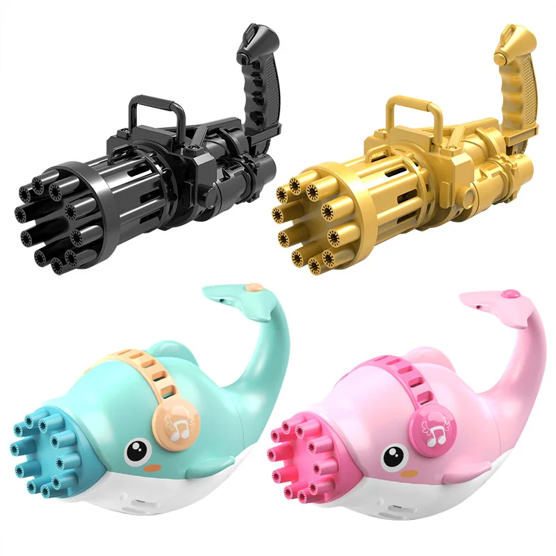 

Children Cute Dolphin Bubble Machine Automatic Bubble Blowing Toy