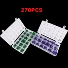 Уплотнительные кольца из HNBR 18 размеров, инструменты для ремонта автомобиля, резиновое кольцо хладагента для кондиционера, наборы автомобильных инструментов, 270 шт.