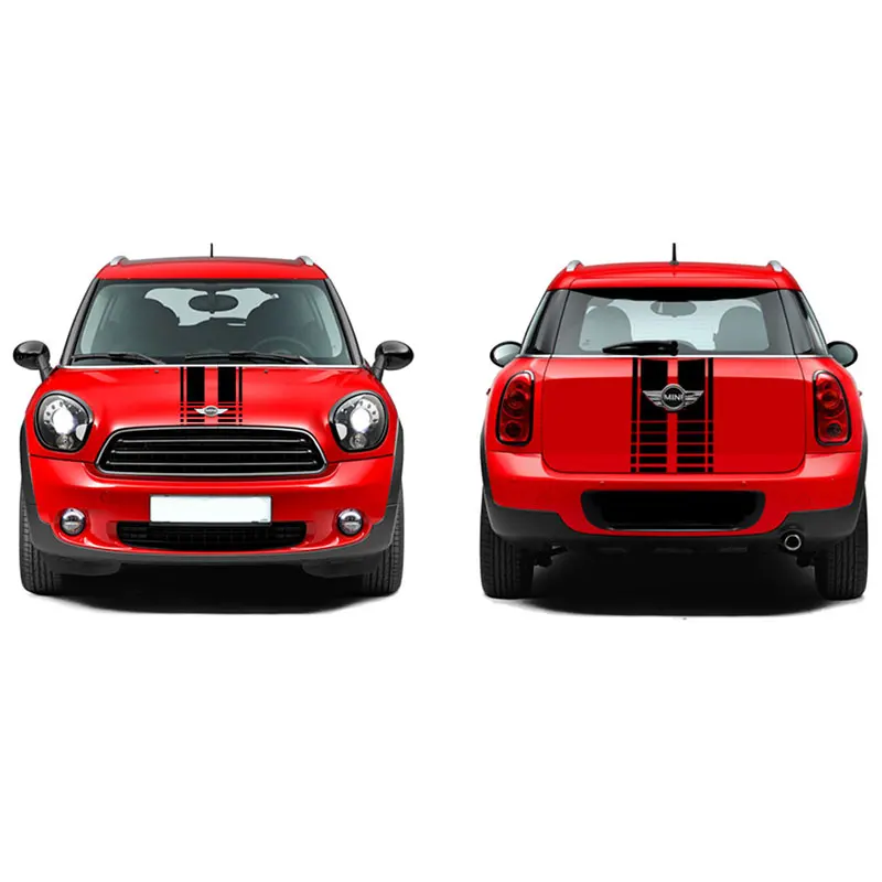 

Car Head Front Hood Decal Stickers Bonnet Rear Trunk Stripe Sticker Decor For MINI Cooper S One R55 R56 R60 R61 F54 F55 F56 F60