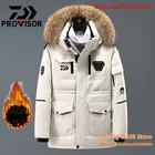 2021 Daiwa Mew зимняя рыболовная куртка на белом утином пуху теплая толстая пуховая куртка с капюшоном сохраняющая тепло Daiwa одежда для рыбалки