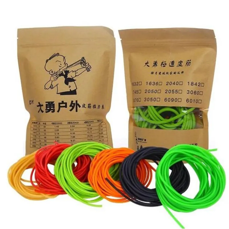 

10m 2050 2040 1745 3060 Slingshot Rubber Tube Hunting Natural Latex Tube Outdoor Shooting Slingshots Rubber Band Catapults