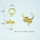 Кольцо в виде стрекозы, ювелирные изделия, Очаровательная застежка в виде насекомого, ювелирные изделия, женское модное кольцо в уши, подвеска в виде стрекозы, очаровательные серьги