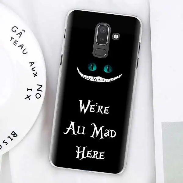 05 Чехлы Alice in Wonderland Cat для samsung Galaxy J4 Plus J6 Plus J8 J3 J5 J7 J5 Prime, Жесткий Чехол - Цвет: 05