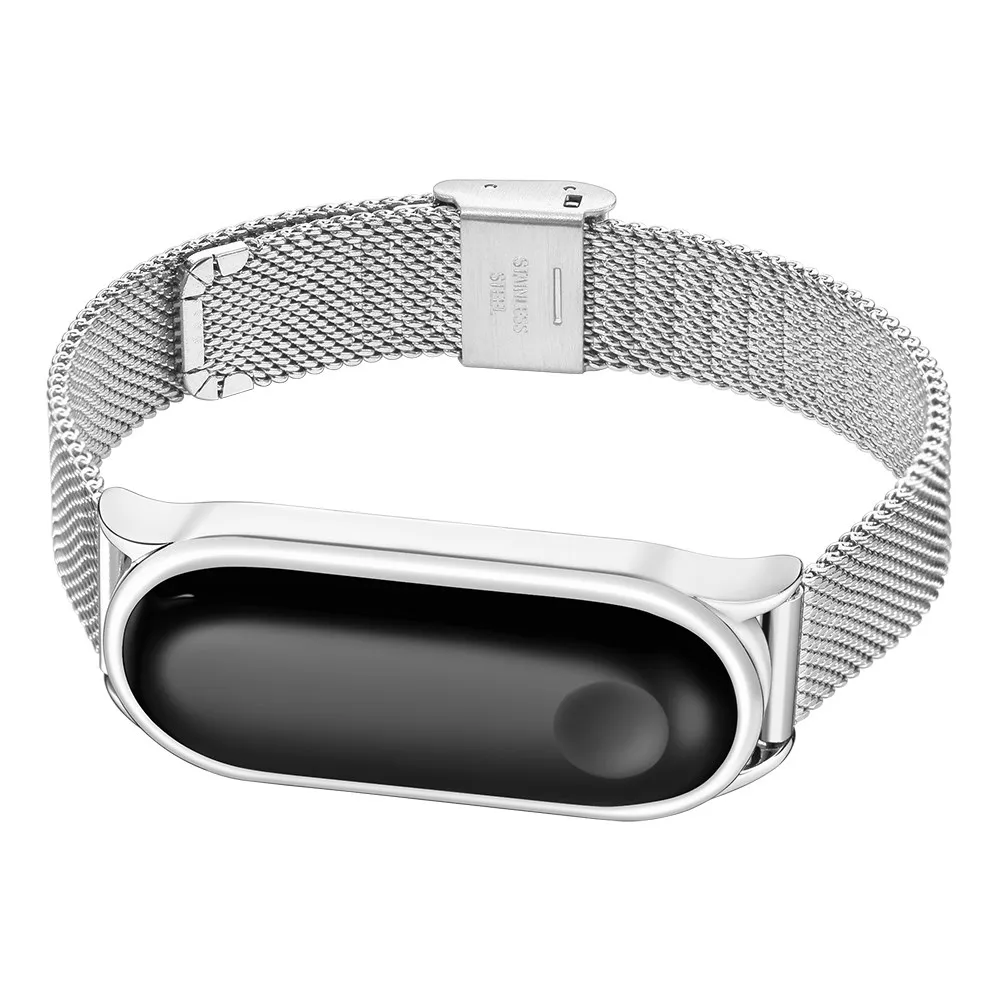 Металлический ремешок для Xiaomi Mi Band 6 5 4 3 сменный смарт-браслет Безвинтовой