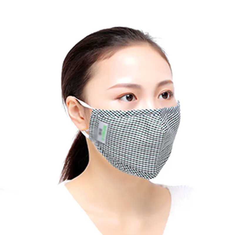 1 шт. хлопковая маска для рта полосатая ветрозащитная ткань маски одноцветная