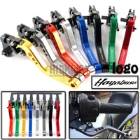 motorcycle accessories modified two finger clutch short adjustable brake levers handle for hayabusagsxr1300 2008 2017