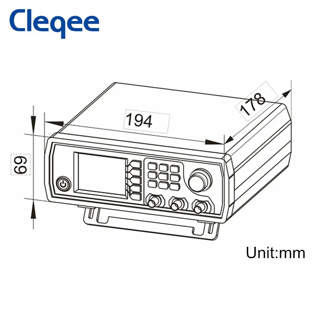 

Cleqee JDS6600-60M 60MHZ Dual-channel Arbitrary Waveform Signal Generator DDS Function Counter Digital Control Frequency Meter