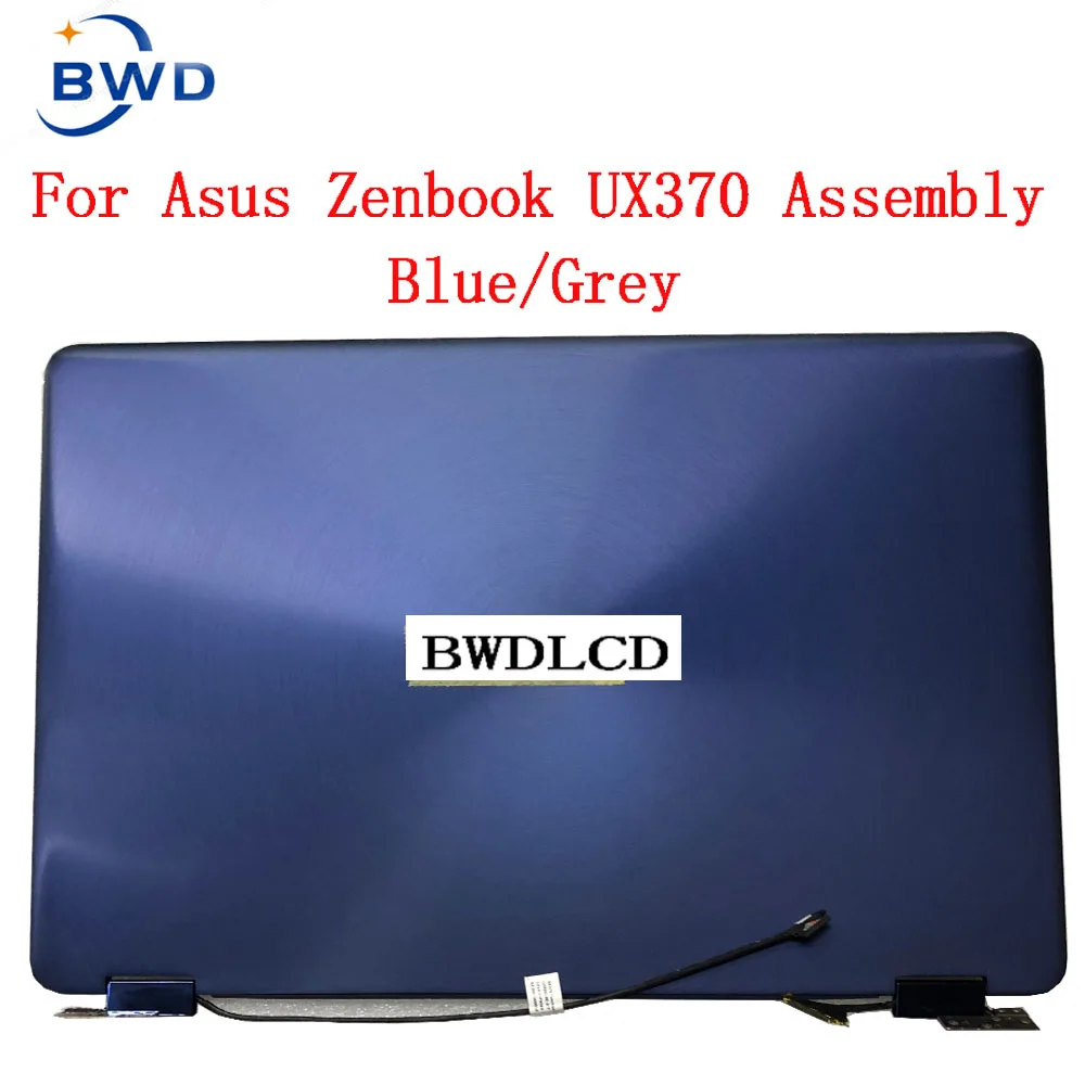 FOR ASUS ZenBook 3 ux370 ux370u UX370UA UX370UR screen 13.3-inch touch LCD display component for the entire upper part blue/Grey |