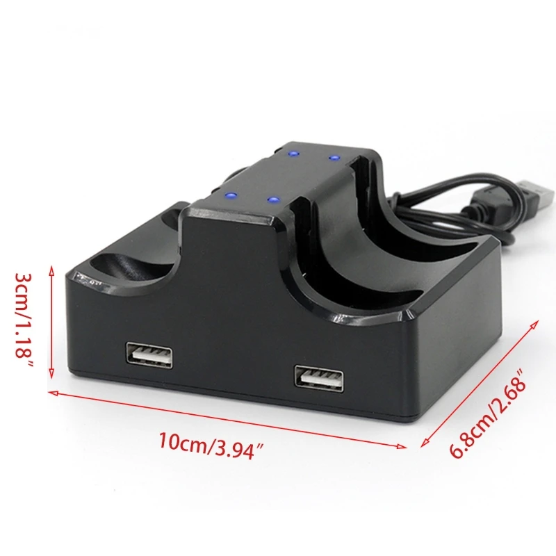 

Controller Charging Station for N-SWITCH Joy-Con Handles Charging Dock, Support 1-4pcs Joy Con, with 4 LED Indicators