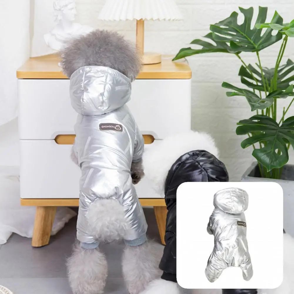 

Easy-wearing Four-leg Pet Dogs Fleece Hooded Coat Costume for Small Dogs