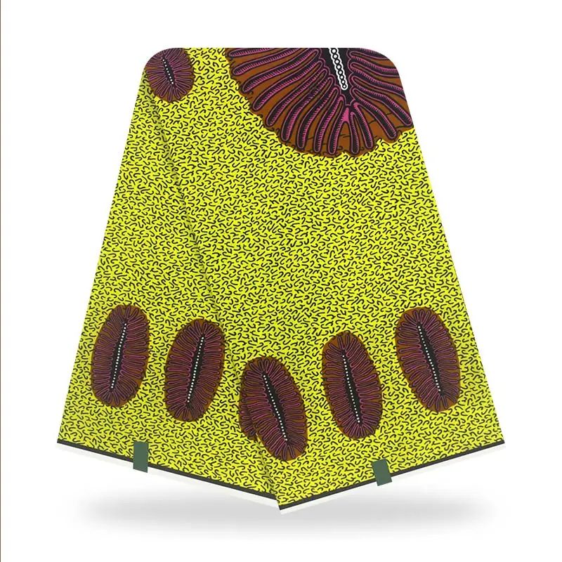 

Nigerian Style Ankara Wax Dye Prints Fabric 100%Cotton Veritable High Quality Party Dress Sewing Material By The Yards V-L 76