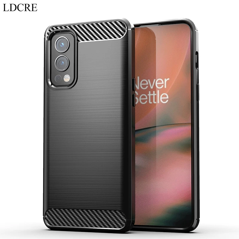 

For Oneplus Nord 2 Case Silicone Soft for Oneplus Nord 2 Cover TPU Rubber Fiber Slim Case For Oneplus Nord 2 5G