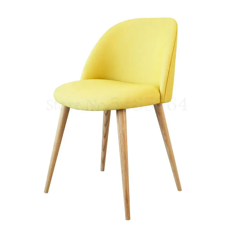 Нордический Одноместный обеденный стул современный минималистичный деревянный