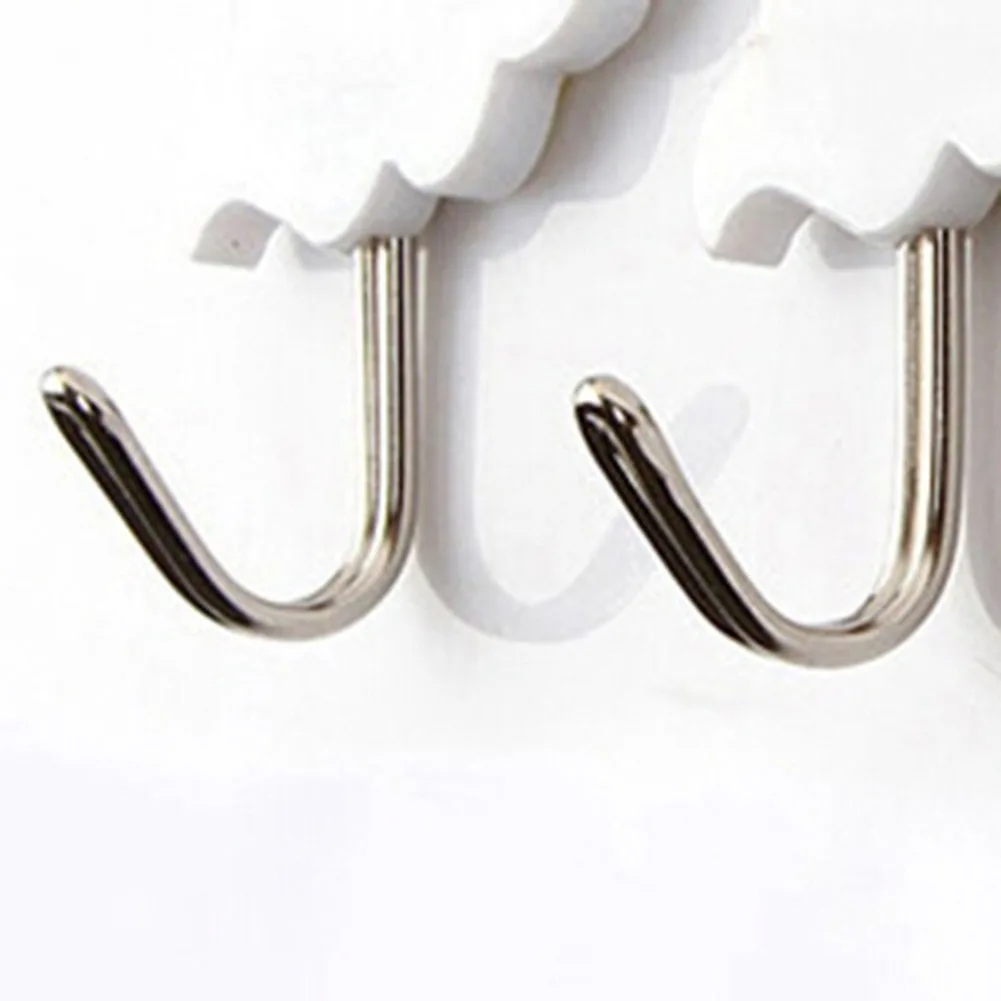 6 шт. милые крепкие липкие крючки в форме облака настенная вешалка детская