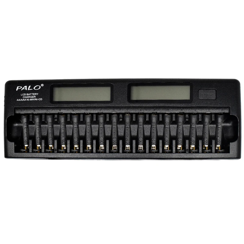 as picture 16 слотов PALO быстрое зарядное устройство DP-K106 2-LCD встроенный IC защита Интеллектуальное Быстрое зарядное устройство для 16 шт. 1,2 в AA/AAA Ni-MH/ - Цвет: as picture