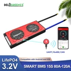 Smart BMS 15S 48V 80A 100A 120A высокая сила тока lifepo4 BMS Bluetooth 485 CAN box NTC UART