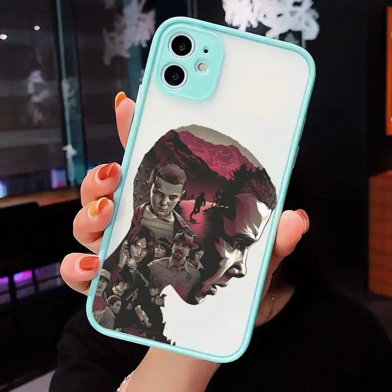 

Stranger things season Phone Cases matte transparent For iphone 7 8 11 12 plus mini x xs xr pro max luxury shell cover